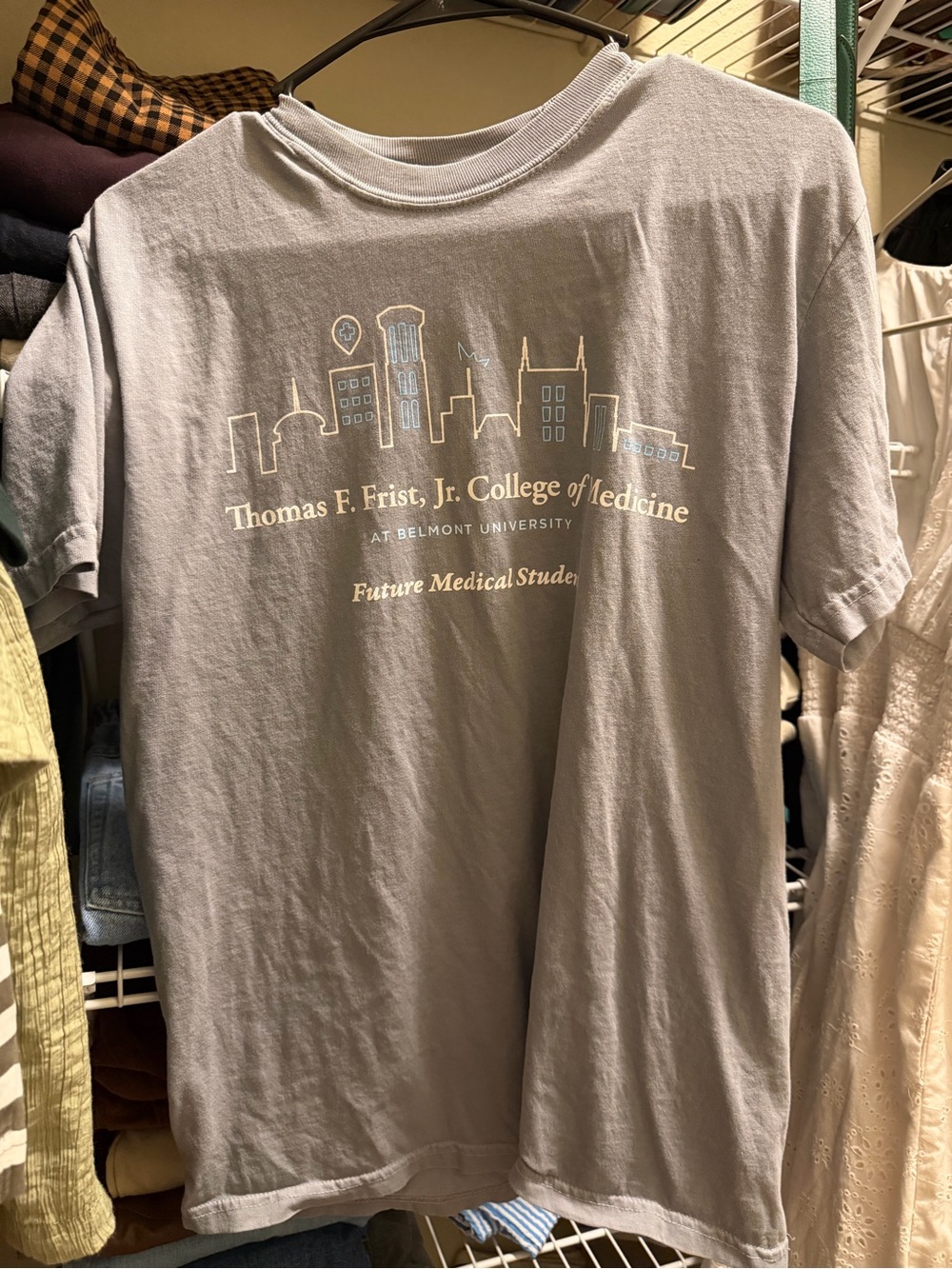 Comfort Colors Gray Thomas F. Frist Jr. College of Medicine Short-Sleeve Tee